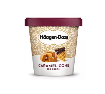 Sorvete de casquinha de caramelo Haagen-Dazs